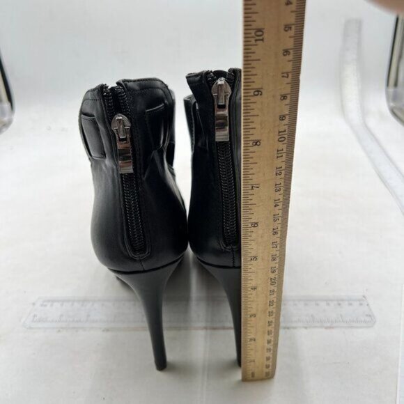 Women's Peep-Toe Sandals Stiletto High Heels Platform Summer Booties Black Shoes - Picture 4 of 7